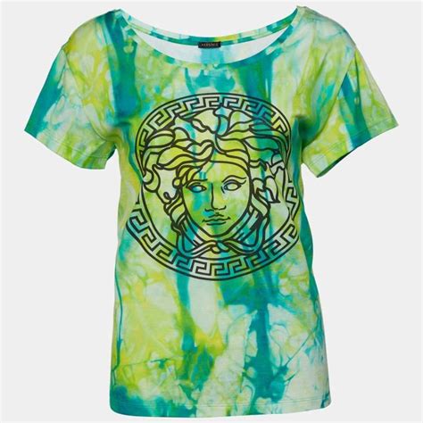 versace tie-dye medusa t-shirt|versace look alike shirts.